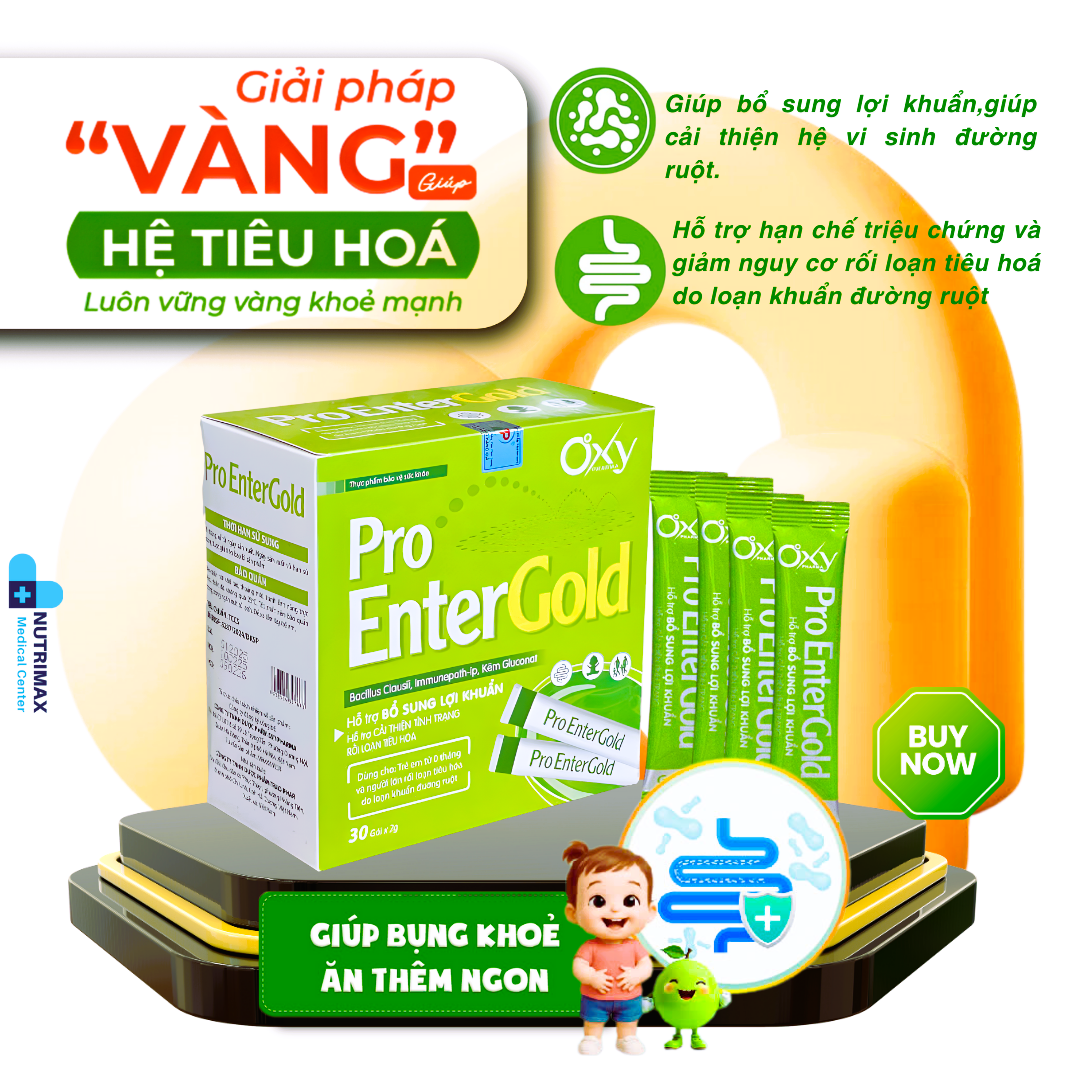 🌟 PRO ENTERGOLD – GIÚP HỆ TIÊU HÓA CỦA TRẺ VÀ NGƯỜI LỚN KHỎE MẠNH MỖI NGÀY 🌟